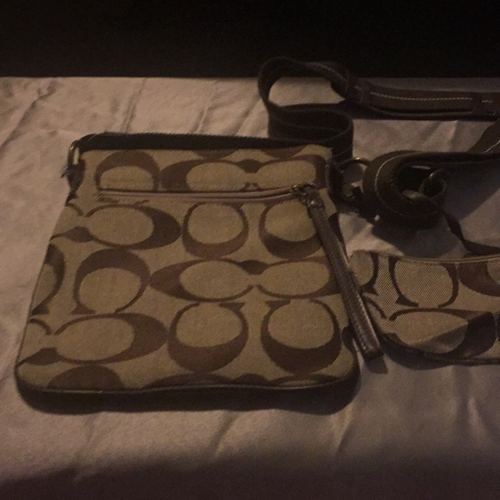 Coach with change purse